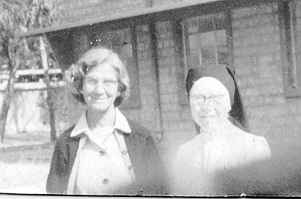 Bernie with Sr. Emmanuel 1970
