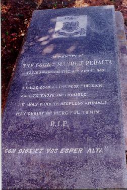 Grave of Count Maurice Perelta