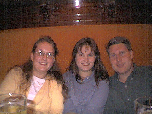 Kellie, Carrie, and Dennis At the Spaghetti Factory
