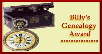 Billy's Genealogy Award