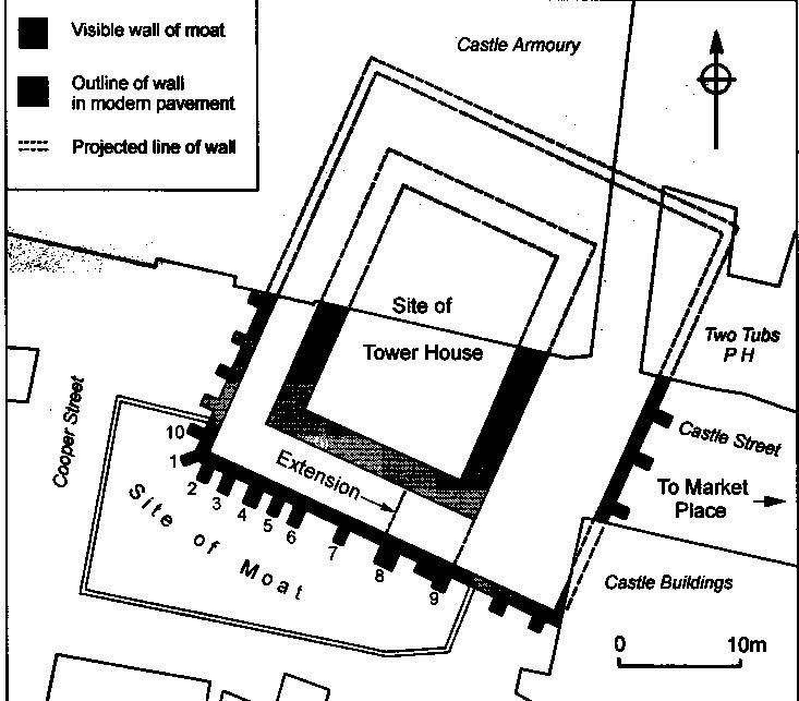 modern plan of the castle